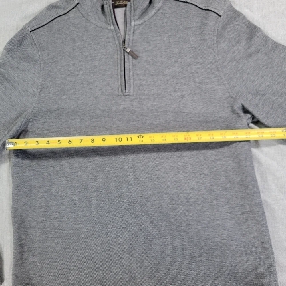 Tasso Elba SPA Mens LG Gray Pullover 100% Cotton EUC Golf Basic Preppy Timeless